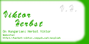 viktor herbst business card
